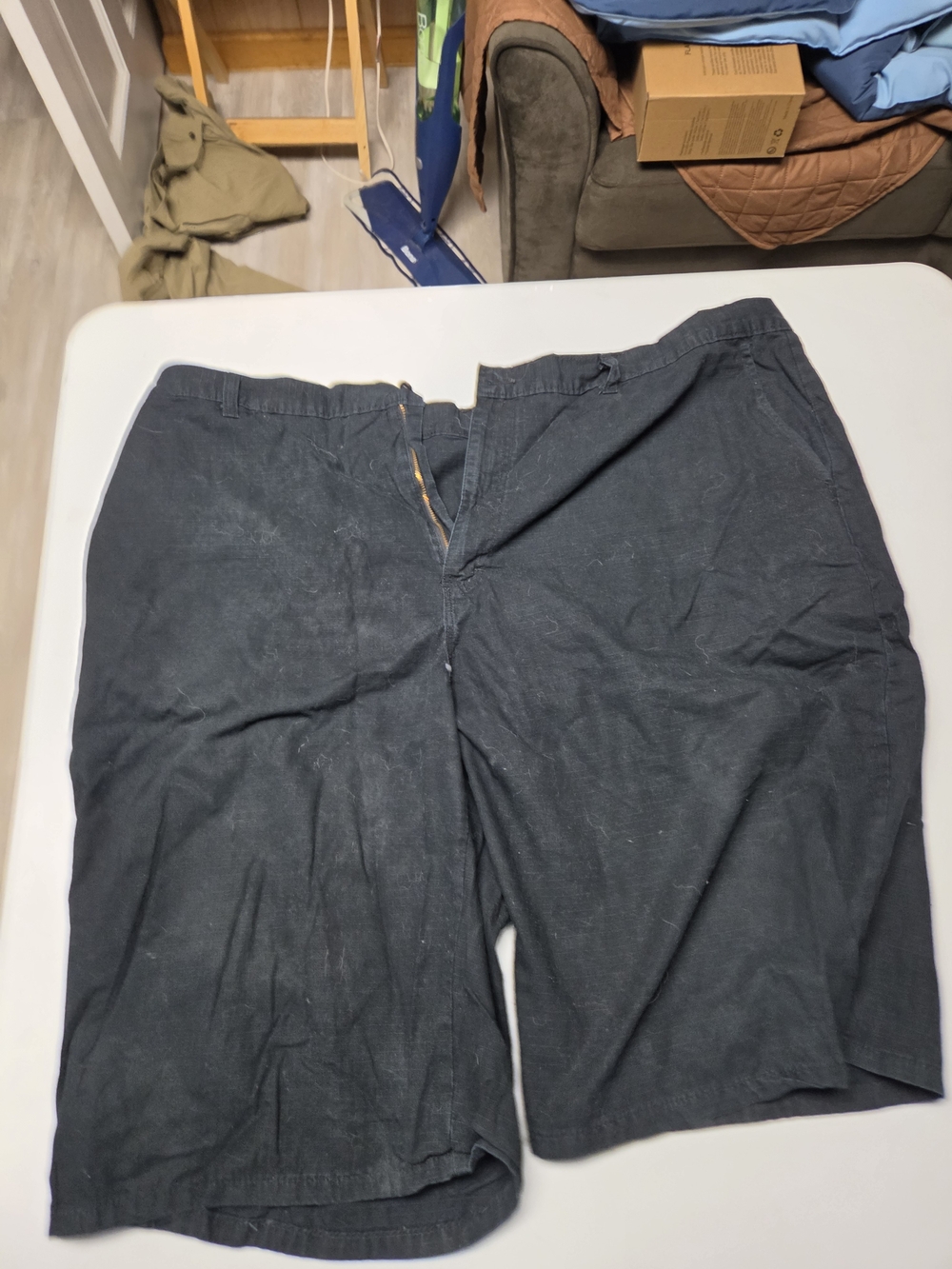 Men's Black Casual Cotton Shorts